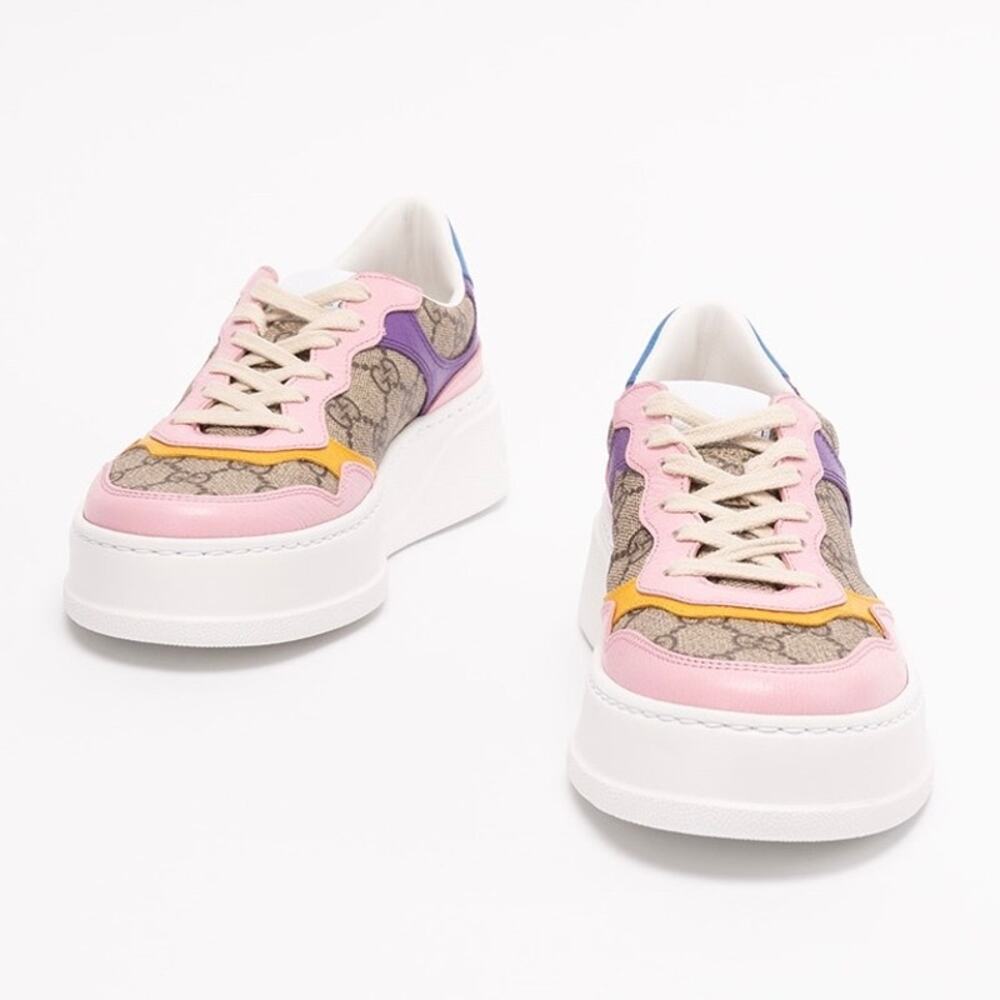 GUCCI Chunky GG supreme logo leather sneakers - Picture 2 of 5